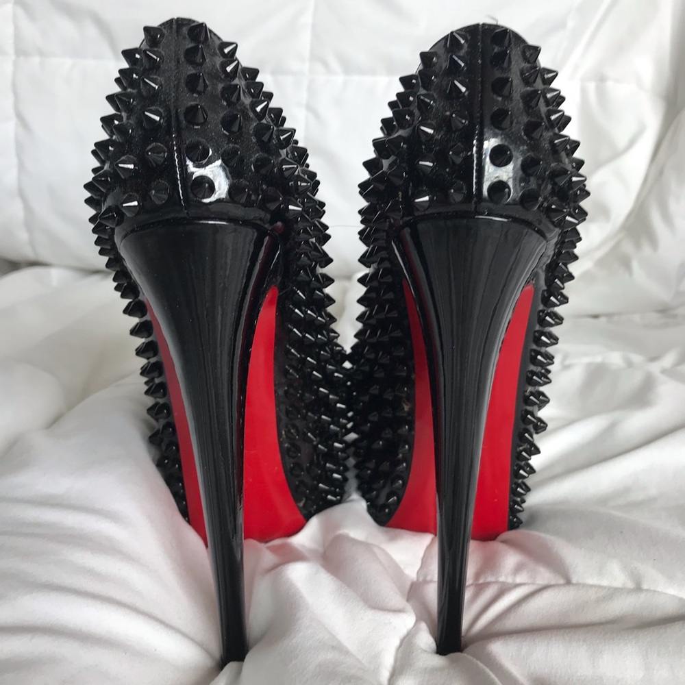 Christian Louboutin Black Daffodil Spiked Platform